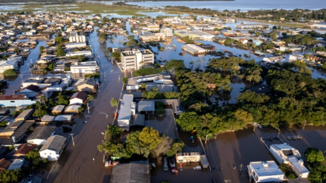 Eldorado do Sul foi uma das cidades afetadas pelas enchentes no Rio Grande do Sul e adotada pelo prefeito de Bombinhas