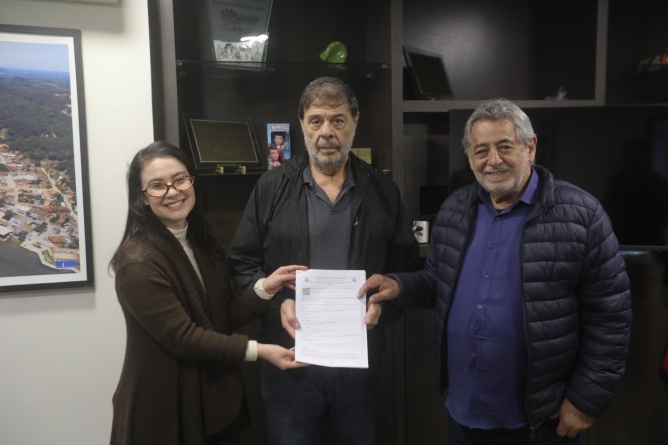 Secretário Meio Ambiente Lara Yumi, Luiz  A. Weinand Ambiental, Prefeito Godofredo Moreira