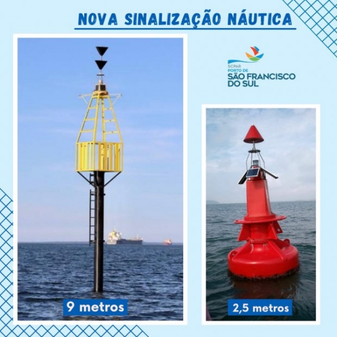 Nova sinalização do canal do Porto de São Francisco garante mais segurança