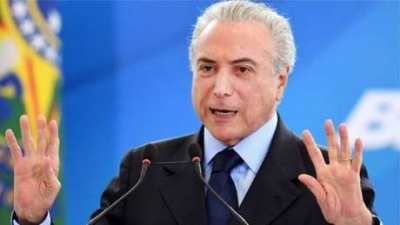 Temer deseja êxito a Trump e diz que Brasil e EUA mantêm fortes relações