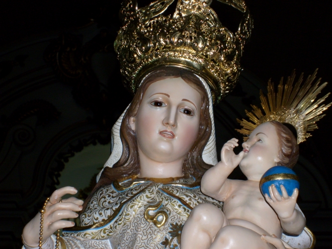 A Imagem de Nossa Senhora da Graça.