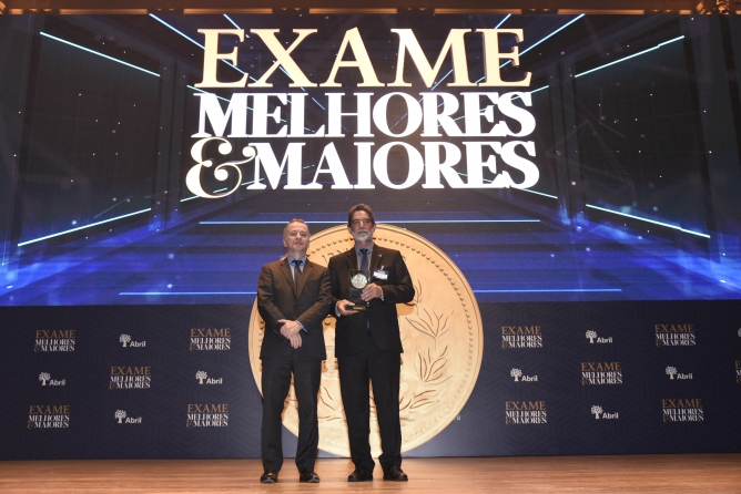 Prêmio Melhores e Maiores, da revista Exame ao presidente da ArcelorMittal Brasil, Benjamin Baptista Filho